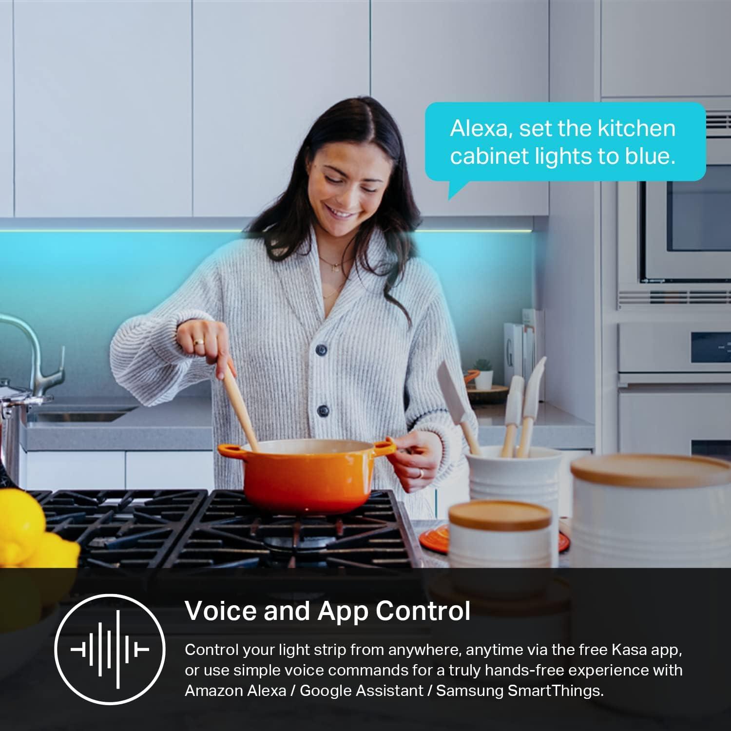 imageKasa Smart LED Light Strip RGB 328ft2 Rolls of 164ft WiFi LED Strip Works w Alexa ampamp Google AssistantHigh Brightness Trimmable Up to 25000 Hours2Yr Warranty KL400L10MulticolorMulticolor