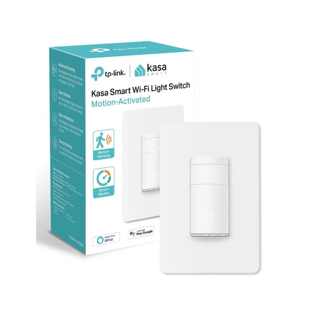 imageKasa Smart Motion Sensor Switch Single Pole Needs Neutral Wire 24GHz WiFi Light Switch Works with Alexa ampamp Google Assistant UL Certified No Hub RequiredKS200MP2White2PackMotion Sensor