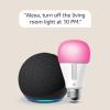 imageEcho Dot 5th Gen 2022 Release in Charcoal bundle with TPLink Kasa Smart Color Bulb