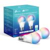 imageKasa Smart Light Bulbs Full Color Changing Dimmable Smart WiFi Bulbs Compatible with Alexa and Google Home A19 60 W 800 Lumens24Ghz only No Hub Required 2Pack KL125P2 Multicolor800 Lumens  2Pack