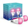 imageKasa Smart Light Bulbs Full Color Changing Dimmable Smart WiFi Bulbs Compatible with Alexa and Google Home A19 60 W 800 Lumens24Ghz only No Hub Required 2Pack KL125P2 Multicolor1000 LM  2Pack