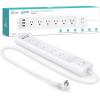imageKasa Smart Plug Power Strip HS300 Surge Protector with 6 Individually Controlled Smart Outlets and 3 USB Ports Works with Alexa ampamp Google Home No Hub Required  White6 Outlets