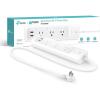 imageKasa Smart Plug Power Strip KP303 Surge Protector with 3 Individually Controlled Smart Outlets and 2 USB Ports Works with Alexa ampamp Google Home No Hub Required  White