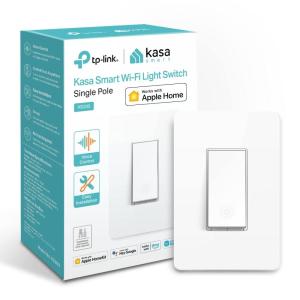 Kasa Apple HomeKit Smart Light Switch KS200, Single Pole, Neutral Wire Required, 2.4GHz Wi-Fi Light Switch Works with Siri, Alexa and Google Home, UL Certified, No Hub Required, White(1-pack)