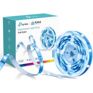 Kasa Smart LED Light Strip, RGB, 32.8ft(2 Rolls of 16.4ft.) Wi-Fi LED Strip Works w/ Alexa & Google Assistant,High Brightness, Trimmable, Up to 25,000 Hours,2Yr Warranty (KL400L10),Multicolor(Multicolor)