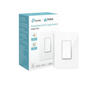 Kasa Smart Light Switch HS200-LA, Light Almond, Single Pole,Neutral Wire Required, 2.4GHz Wi-Fi Light Switch Compatible with Alexa and Google Home, UL Certified, No Hub Required(White)