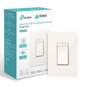 Kasa Smart Light Switch HS200-LA, Light Almond, Single Pole,Neutral Wire Required, 2.4GHz Wi-Fi Light Switch Compatible with Alexa and Google Home, UL Certified, No Hub Required(Light Almond)